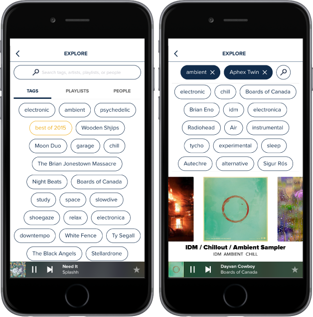 iOS — Explore tags